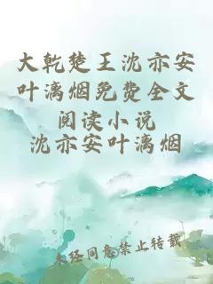大乾楚王沈亦安葉漓煙免費(fèi)全文閱讀小說(shuō)